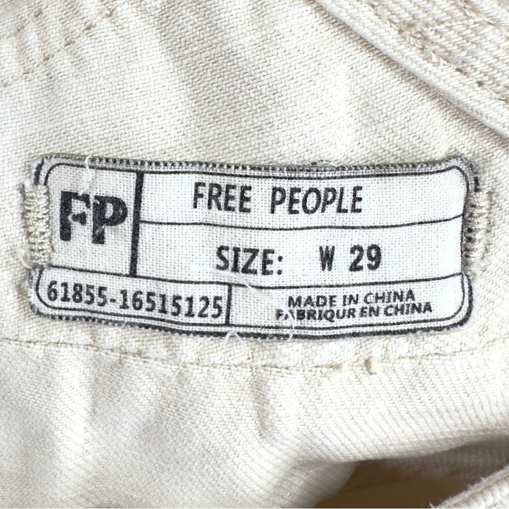Free People Me & You Jumper Overall Dress Womens 29 Denim Mini Cotton Classic - Picture 6 of 11